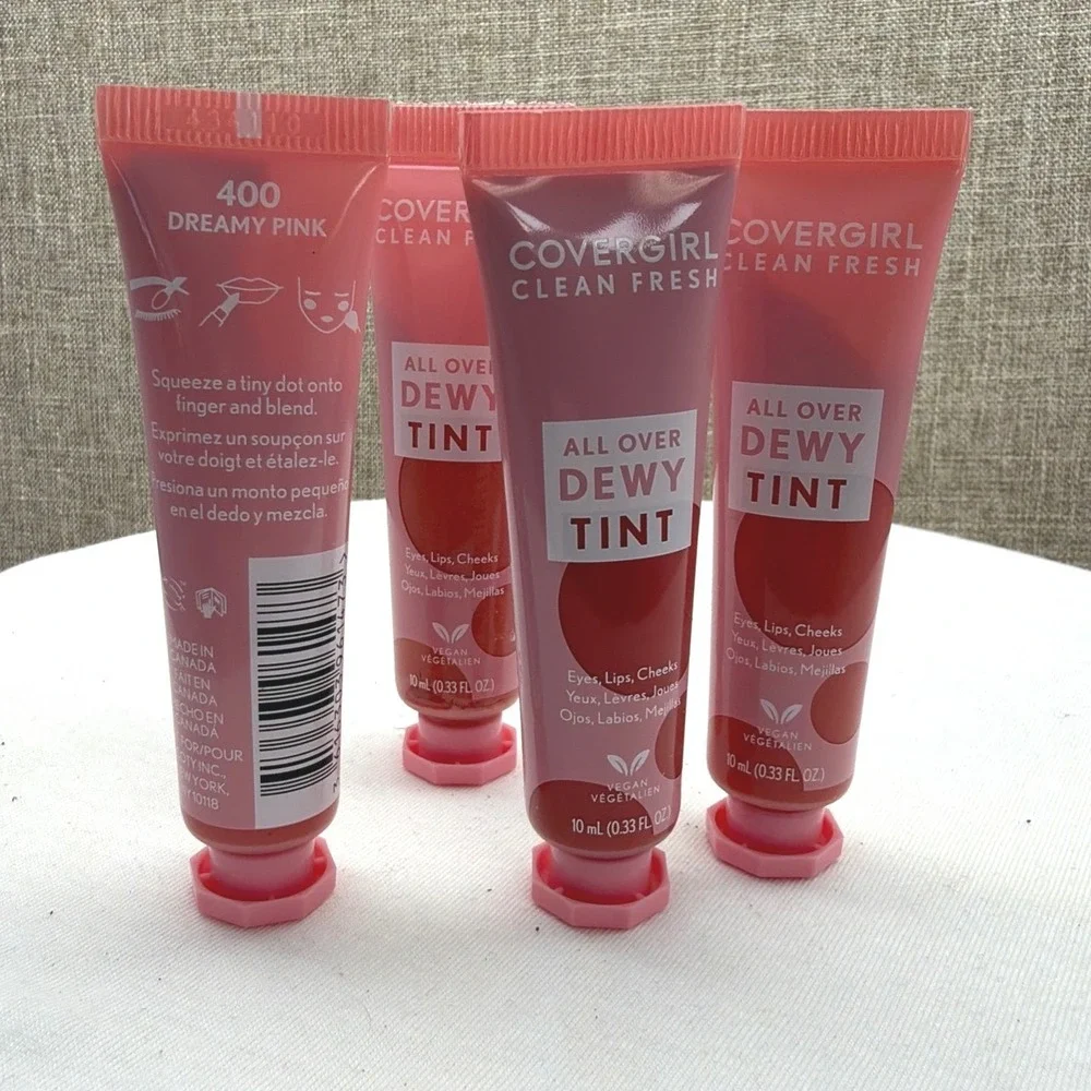 Covergirl Clean Fresh All Over Dewy Tint 400 Dreamy Pink Vegan Makeup Lot of‎ 4